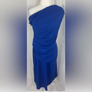 Lipsy One Shoulder Blue Dress Size 10